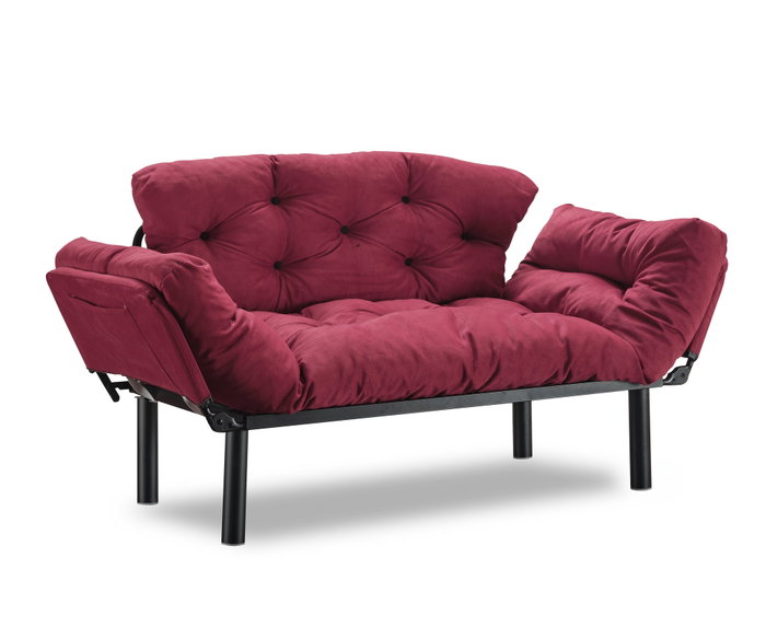 Atelier Del Sofa Nitta Sofá-Cama de 2 Plazas Burdeos